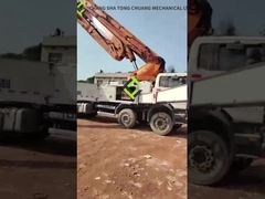 Camión de segunda mano 2014 de la bomba concreta del chasis de Zoomlion Heavy Industries los 56m Scania