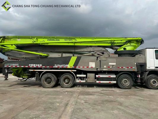 En 2017 camión concreto usado reciclados verde los 56M Installed de la bomba del auge de Zoomlion
