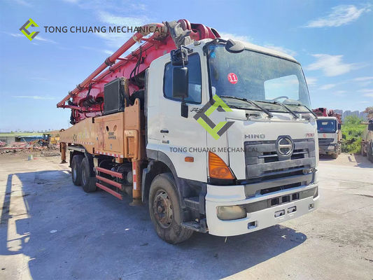 comprar Camión usado sany de la bomba concreta de 49 metros Re-manufacturado con el chasis de HINO online manufacture