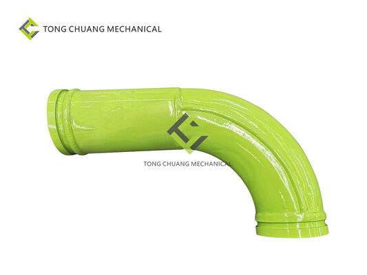 Pared doble de la tubería de la bomba concreta del hierro codo 125*R275-90°+225m m de 90 grados