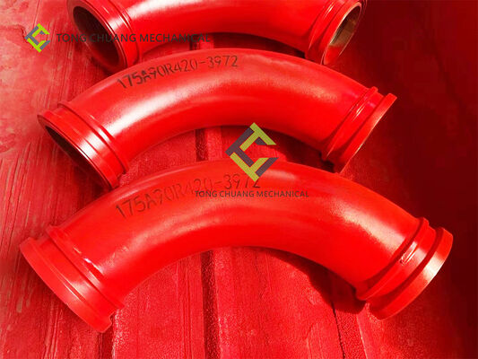 tubería de acero de la bomba concreta 20#, codo 500M M del tubo de 30 grados