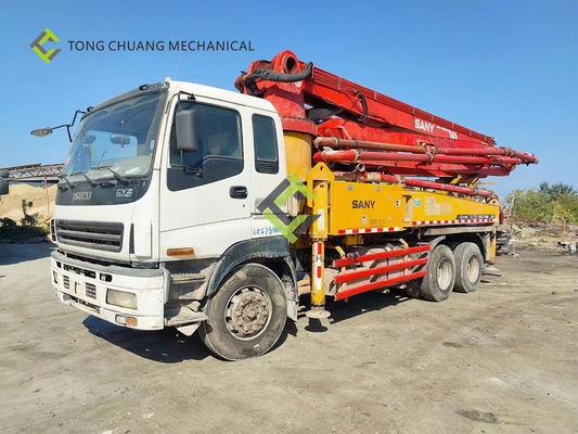 En 2010 industria pesada de Sany 37 metros de camión de Isuzu Second Hand Concrete Pump