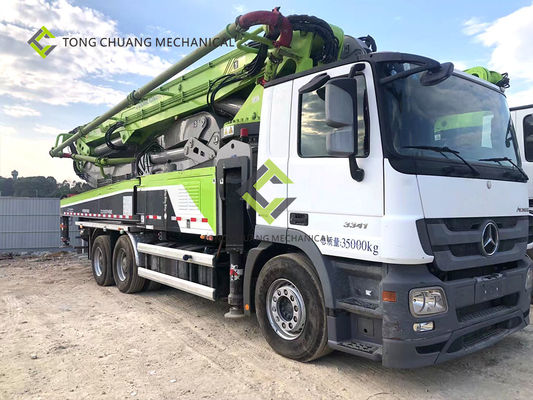 En 2019 camión concreto usado reciclados del auge de Zoomlion 49 metros instalados