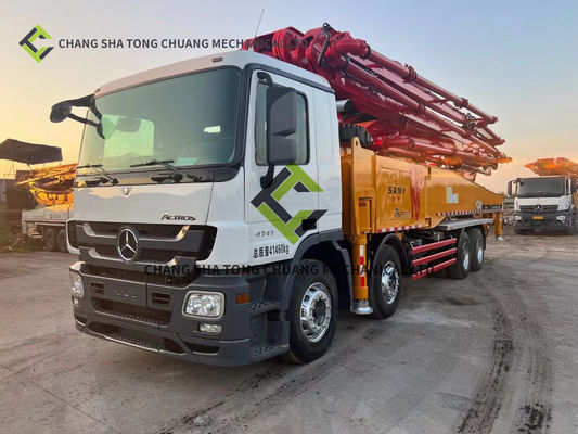 Sany Mercedes Benz Chasis 56 M camión de bombeo de hormigón 6 cilindros 6 mástiles