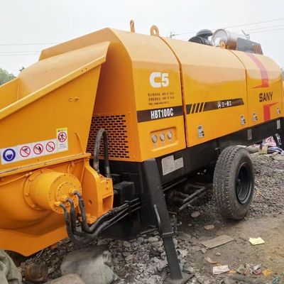 2018 Sany industria pesada HBT100C-1818D bomba de hormigón usado para remolque