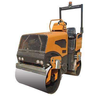 BM2500 Roller vibratorio de tambor doble articulado con diseño amarillo/verde