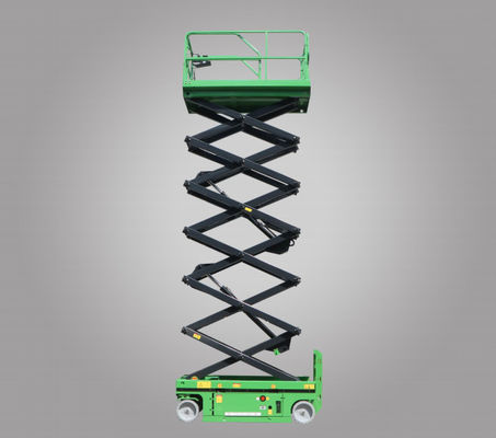 4*2 Modo de accionamiento Plataforma de trabajo aéreo Z10W Z12W Tipo de tijeras accionadas por líquido con batería de 8x6V/200Ah