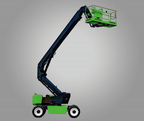 Batería de 48V/35Ah y diseño verde Plataforma de trabajo de alta altitud de brazo recto eléctrico para maquinaria de construcción