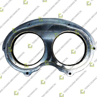 Placa de gafas SY260, Placa de gafas resistente al desgaste, Placa de gafas para transporte de hormigón, Placa de gafas para boca de descarga, Placa de gafas con anillo de corte a juego, Placa de gafas resistente al desgaste de alta presión