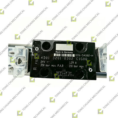 Válvula direccional solenoide 3 posiciones 4 vías, Válvula direccional solenoide hidráulica, Válvula direccional solenoide 2 posiciones 4 vías, Válvula direccional solenoide para maquinaria de construcción
